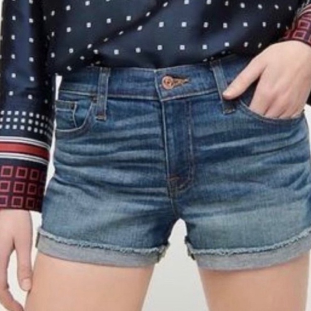 J. Crew Cuffed Denim Shorts 27